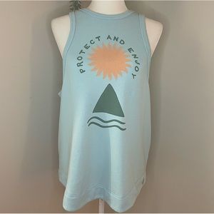 NWOT FP Movement x Surfrider Inhale Tank in Light Blue Size Medium